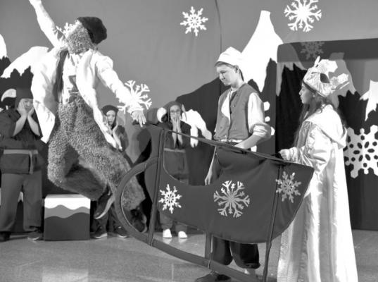 Jackson Barlow as Yeti, Campbell West as Kay, and Elana Haught as Snow Queen perform with Missoula Children’s Theatre. Courtesy photo